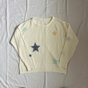 Star Print Knitwear Sweater